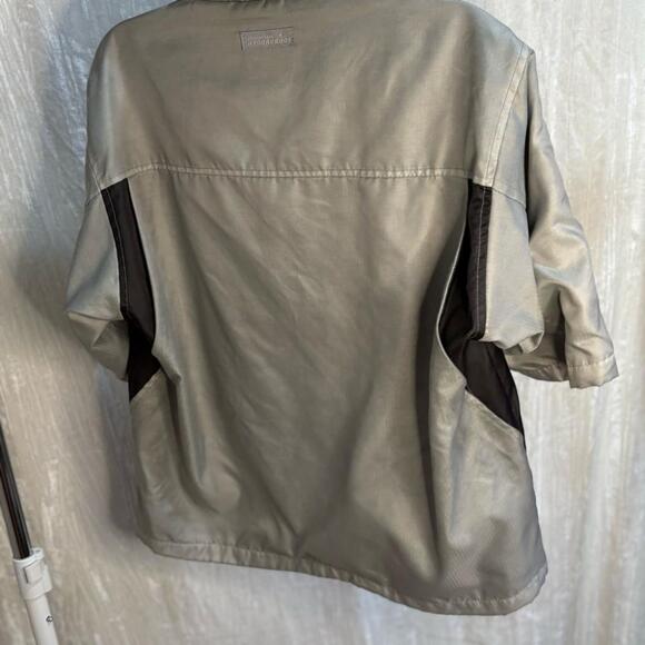 🚨$9🚨 Y2k Second Skin Silver Hydraproof Lightweight Shirt Jacket - Picture 6 of 11